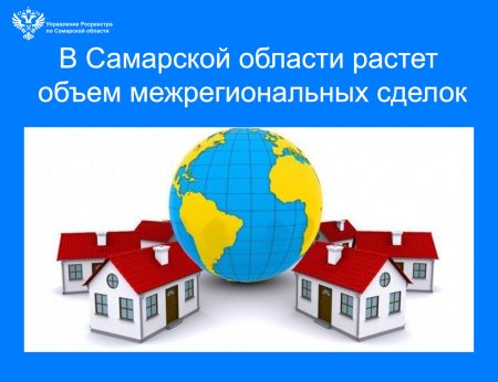 В 63-м регионе растет объем  межрегиональных сделок с недвижимостью